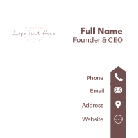 Classy Pink Feminine Business Card Image Preview