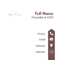 Classy Pink Feminine Business Card Image Preview