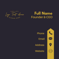 Modern Clothing Brand Wordmark Business Card Image Preview