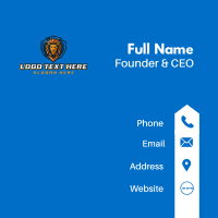 Gaming Shield Lion Business Card Image Preview