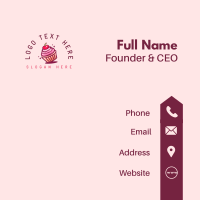Cherry Cupcake Toppings Business Card Image Preview