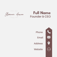 Feminine Classy Wordmark Business Card Image Preview