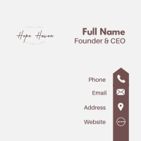 Feminine Classy Wordmark Business Card Image Preview