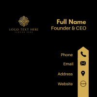 Gold Elegant Boutique Business Card Image Preview