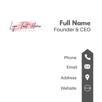 Classy Cosmetics Wordmark Business Card Image Preview