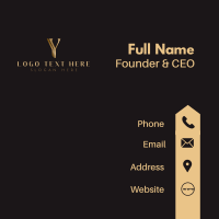 Premium Luxury Letter Y Business Card Image Preview