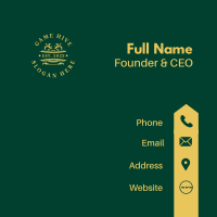 Yellow Classy Boutique Business Card Image Preview