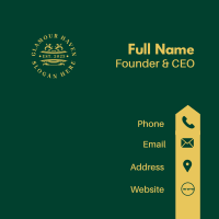 Yellow Classy Boutique Business Card Image Preview