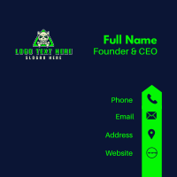 Toxic Demon Skull Gaming Business Card Image Preview