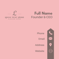 Classy Clean Lettermark Business Card Image Preview