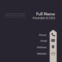 Minimalist Classy Wordmark Business Card Image Preview