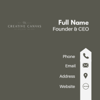 Elegant Classy Wordmark Business Card Image Preview