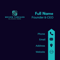 Square Tech Developer Business Card Image Preview
