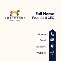 Walking Pet Dog Business Card Image Preview