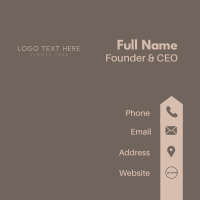 Neutral Sans Serif Wordmark Business Card Image Preview