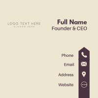 Generic Simple Feminine Wordmark Business Card Image Preview