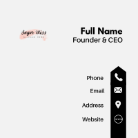 Stylish Fashion Shop Wordmark Business Card Image Preview