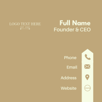 Classy Serif Wordmark Business Card Image Preview