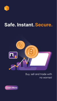 Secure Cryptocurrency Exchange Facebook Story