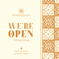 Tiling Shop Opening Instagram Post Image Preview