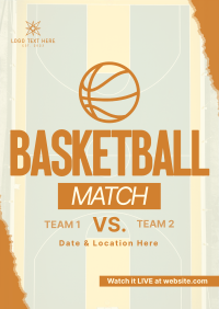 Upcoming Basketball Match Flyer