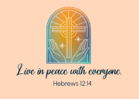 Peace Bible Verse Postcard