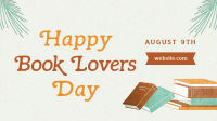 Happy Book Lovers Day Animation