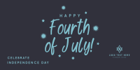 Sparkling Fourth of July Twitter Post