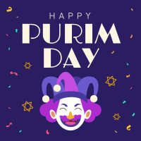 Purim Carnival Jester Instagram Post