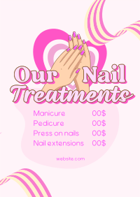 Nail Treatments List Flyer