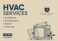 HVAC Services Postcard