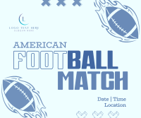 American Football Match Facebook Post