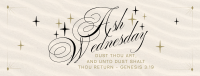 Simple Elegant Ash Wednesday Facebook Cover