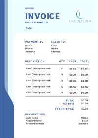 Classic Business Professional Invoice