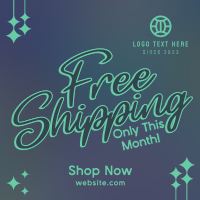 Sparkly Shipping Promo Instagram Post Design