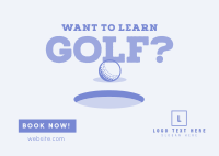 Golf Coach Postcard