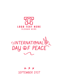 International Day of Peace Scribble Flyer