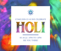 Holi Light Facebook Post Design