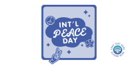 Peace Day Text Badge Twitter Post