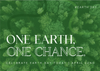 One Earth Postcard