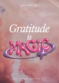 Metallic Magic Gratitude  Flyer