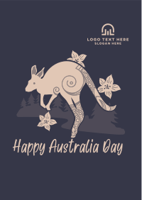 Kangaroo Australia Day Flyer