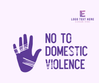 No to Domestic Violence Facebook Post