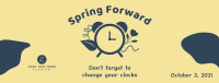 Spring Forward Facebook Cover Design