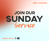 Sunday Service Facebook Post