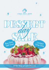 Retro Dessert Sale Poster Design