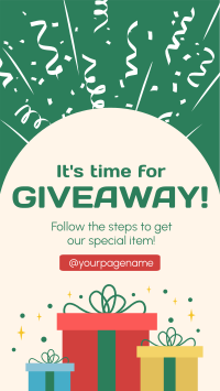 Giveaway Winner Instagram Story Design