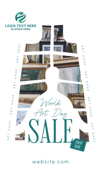 World Art Day Sale Facebook Story