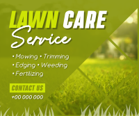 Lawn Care Maintenance Facebook Post