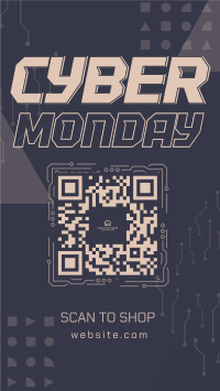 Futuristic Cyber Monday Instagram Story Design